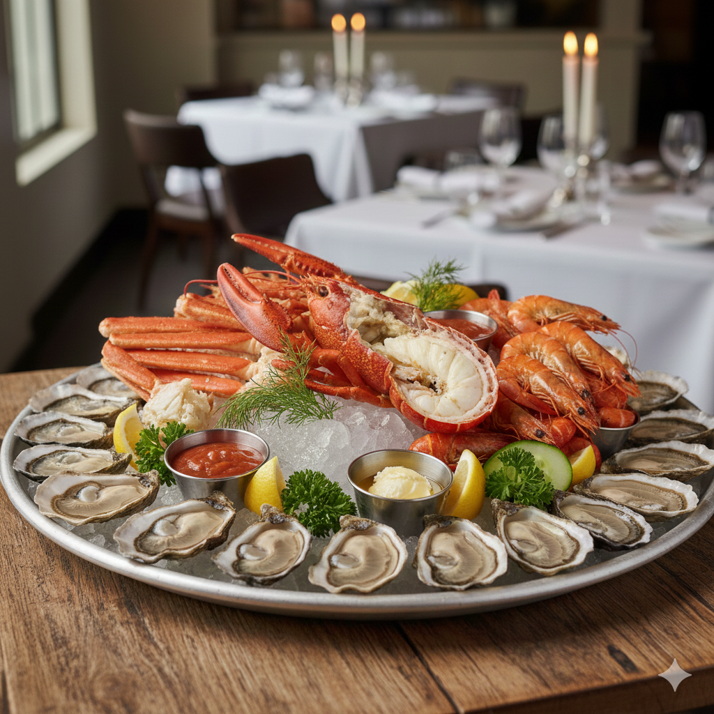 plateau fruit de mer pour les fêtes